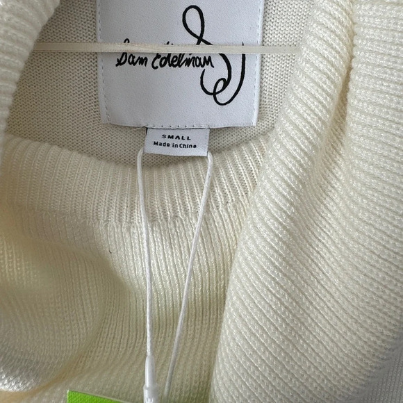 Women’s Sam Edelman TURTLE NECK MINI SWEATER DRESS color: Ecru / size: SMALL - Picture 6 of 6